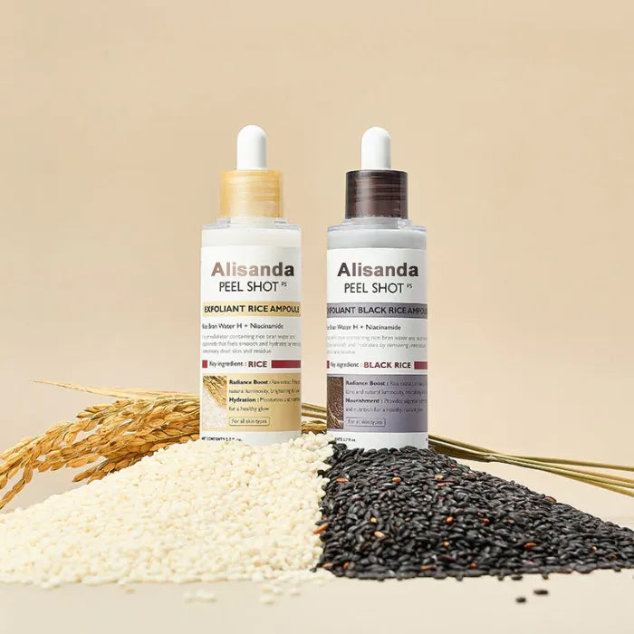💖PEEL SHOT GLOW RICE AMPOULE DUO-SERUMS FORBRIGHTENING, EXFOLIATING, AND MOISTURIZINGSUITABLE FOR ALL SKIN TYPES