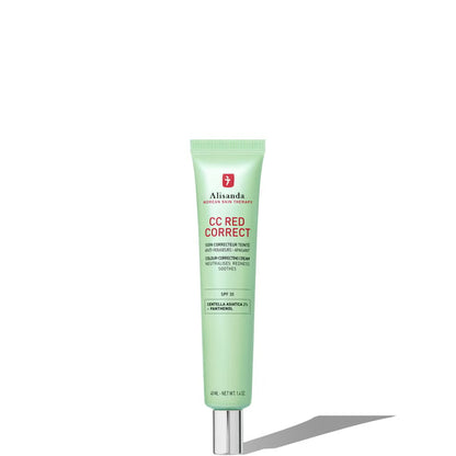 🍀CC Red Color Correcting SPF 25 Green Pigment Cream, Neutralizes Redness, Calms Skin, Lightweight, Tone‑Perfecting Primer, Korean Skincare