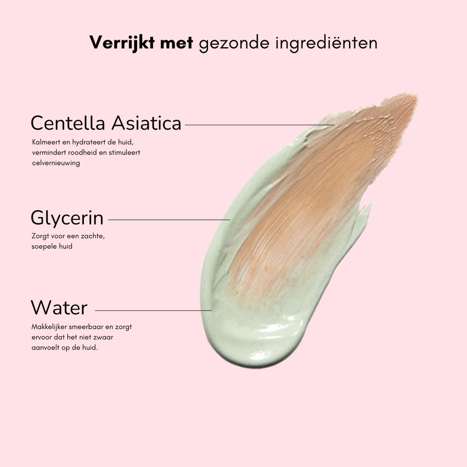 🍀CC Red Color Correcting SPF 25 Green Pigment Cream, Neutralizes Redness, Calms Skin, Lightweight, Tone‑Perfecting Primer, Korean Skincare