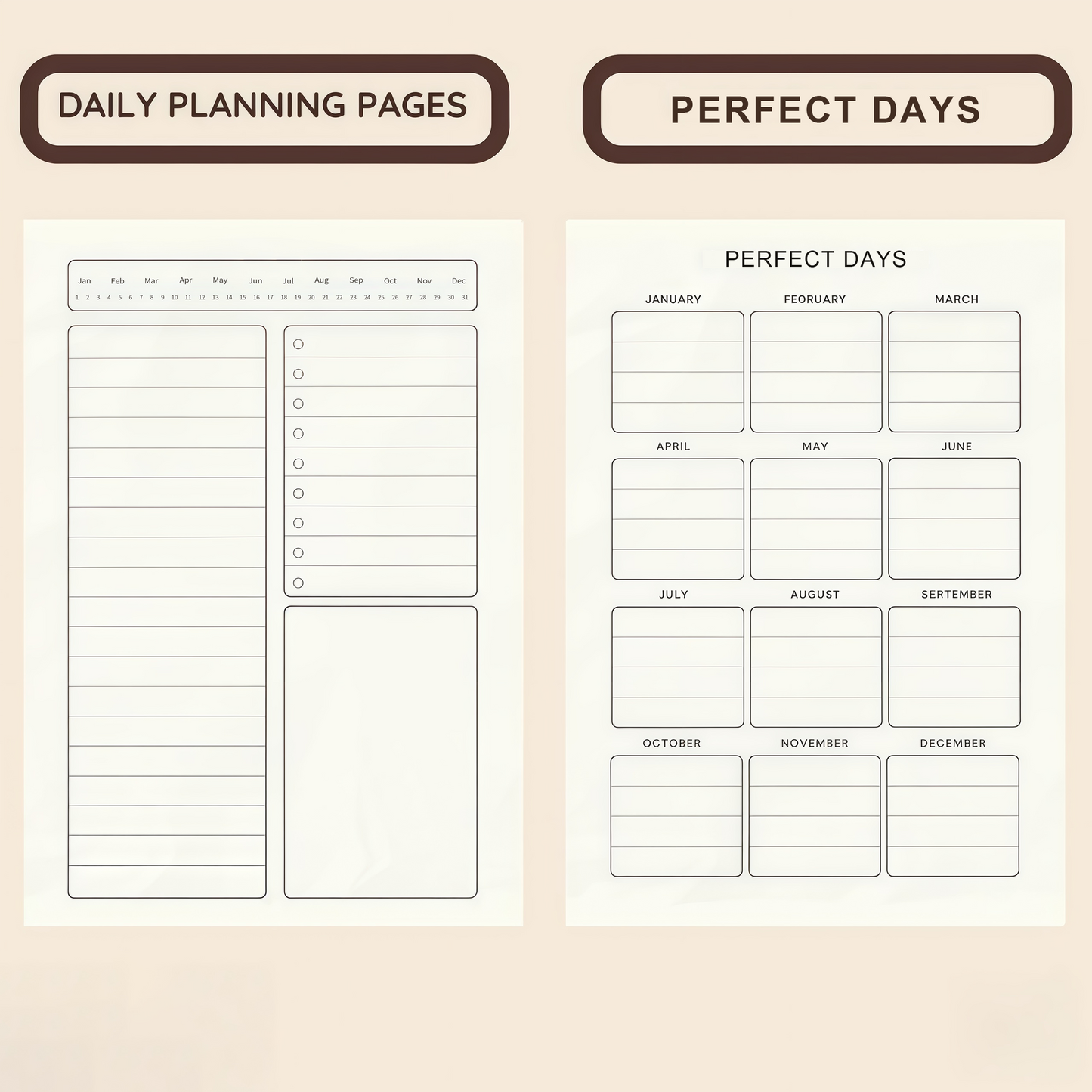 ✨2026 Daily Planner with Hourly Schedule-All-in-One Yearly Monthly