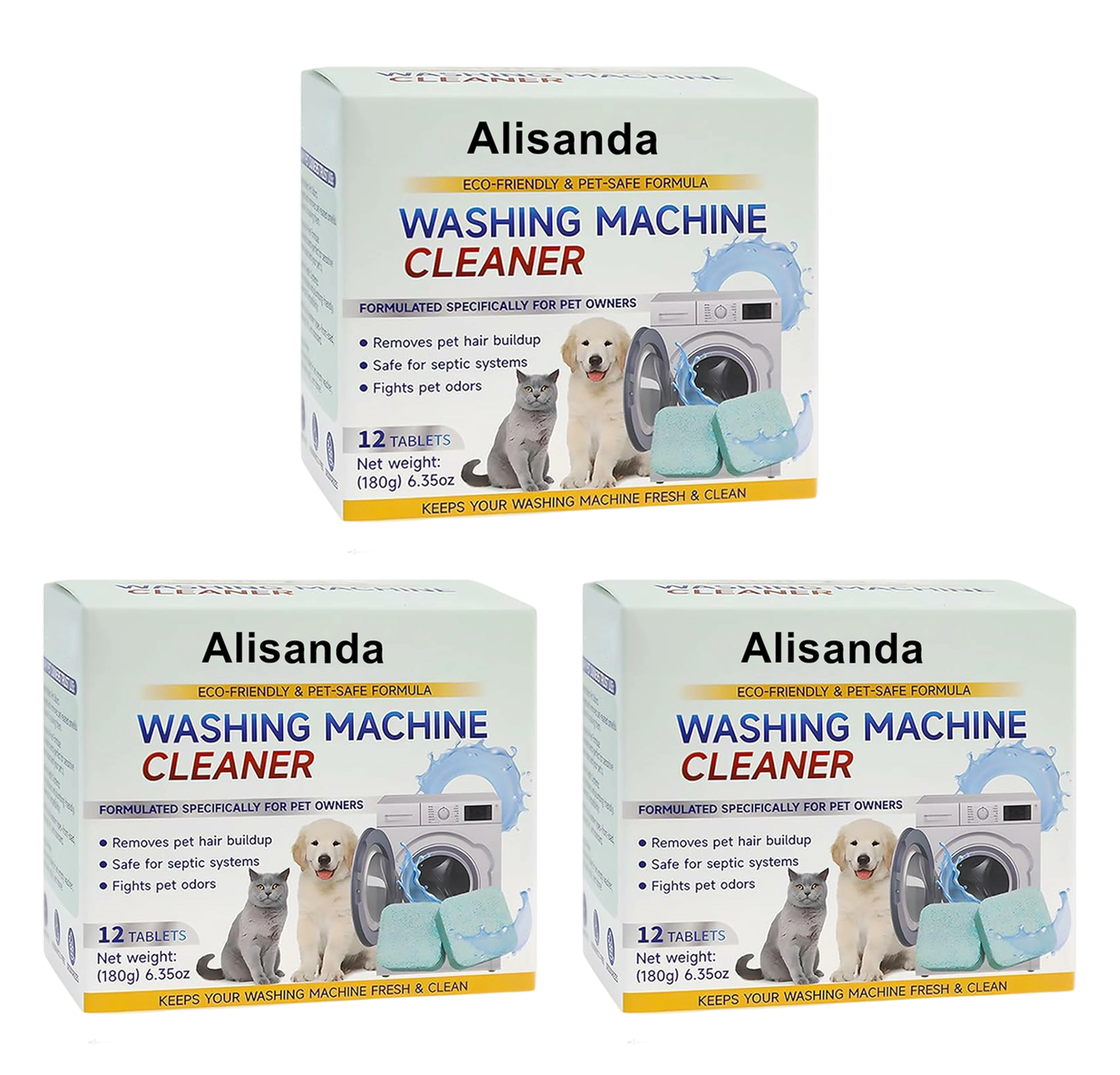 🔥Final 3 Hours: 60% OFF-🫧Eco-Friendly Washing Machine Cleaner Fights Pet Odors & Hair Build-Up for Fresh Clean Machines