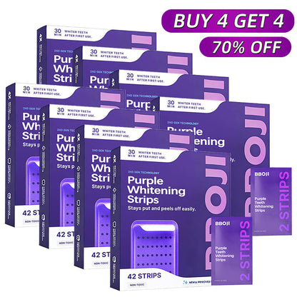 Purple Teeth Whitening Strips | Fast, Gentle & Peroxide-Free Whitening