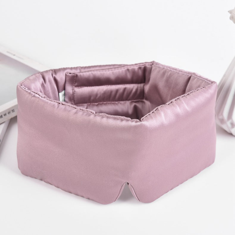 Silk Sleep Mask - Face-Hugging, Padded Cocoon for Luxury Sleep in Total Darkness - 100% Pure Mulberry Silk