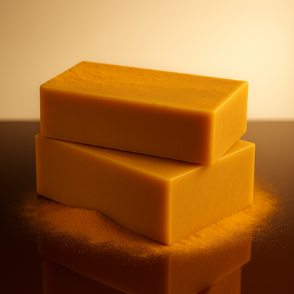 Alisanda™ soap : Rich in Vitamin C, retinol, collagen, and turmeric—a Japanese-made complex formula, fortified with hyaluronic acid and Vitamin E.