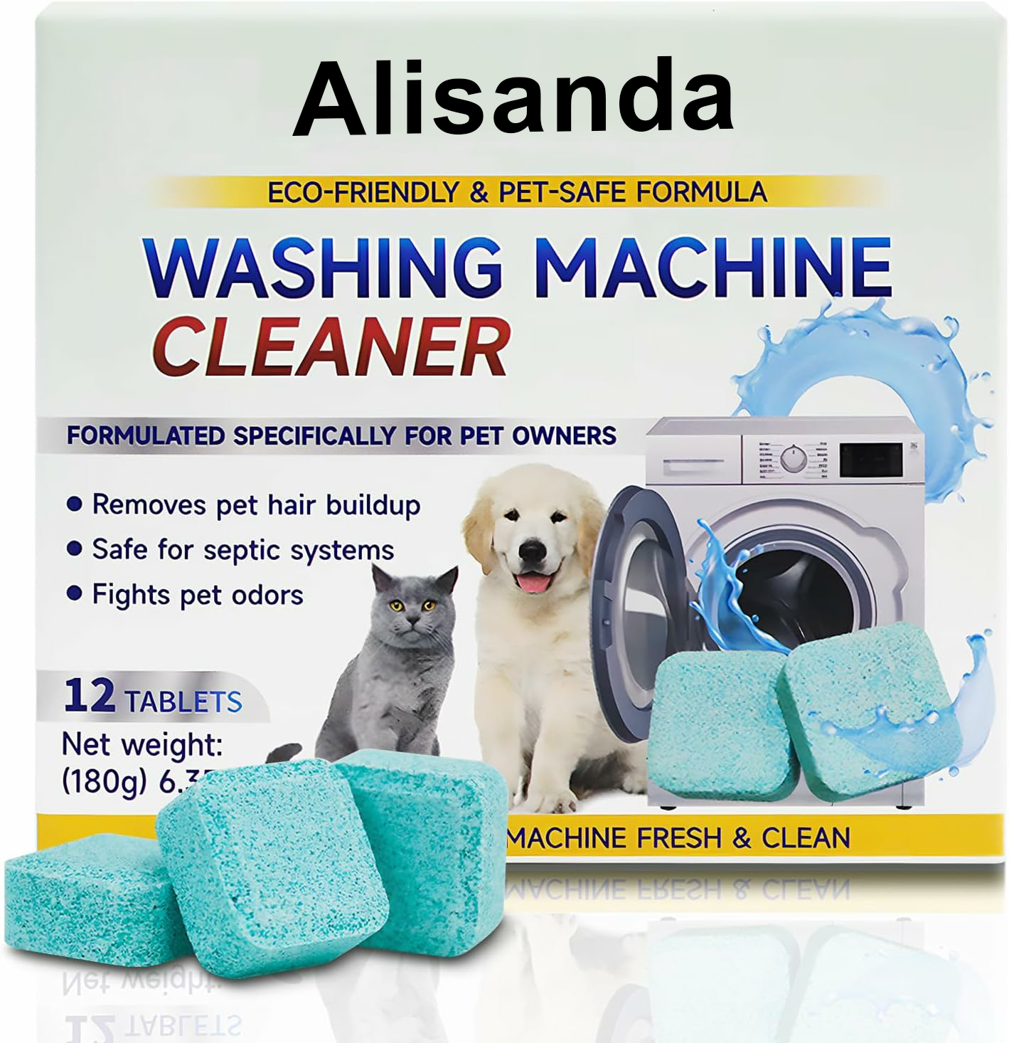 🔥Final 3 Hours: 60% OFF-🫧Eco-Friendly Washing Machine Cleaner Fights Pet Odors & Hair Build-Up for Fresh Clean Machines