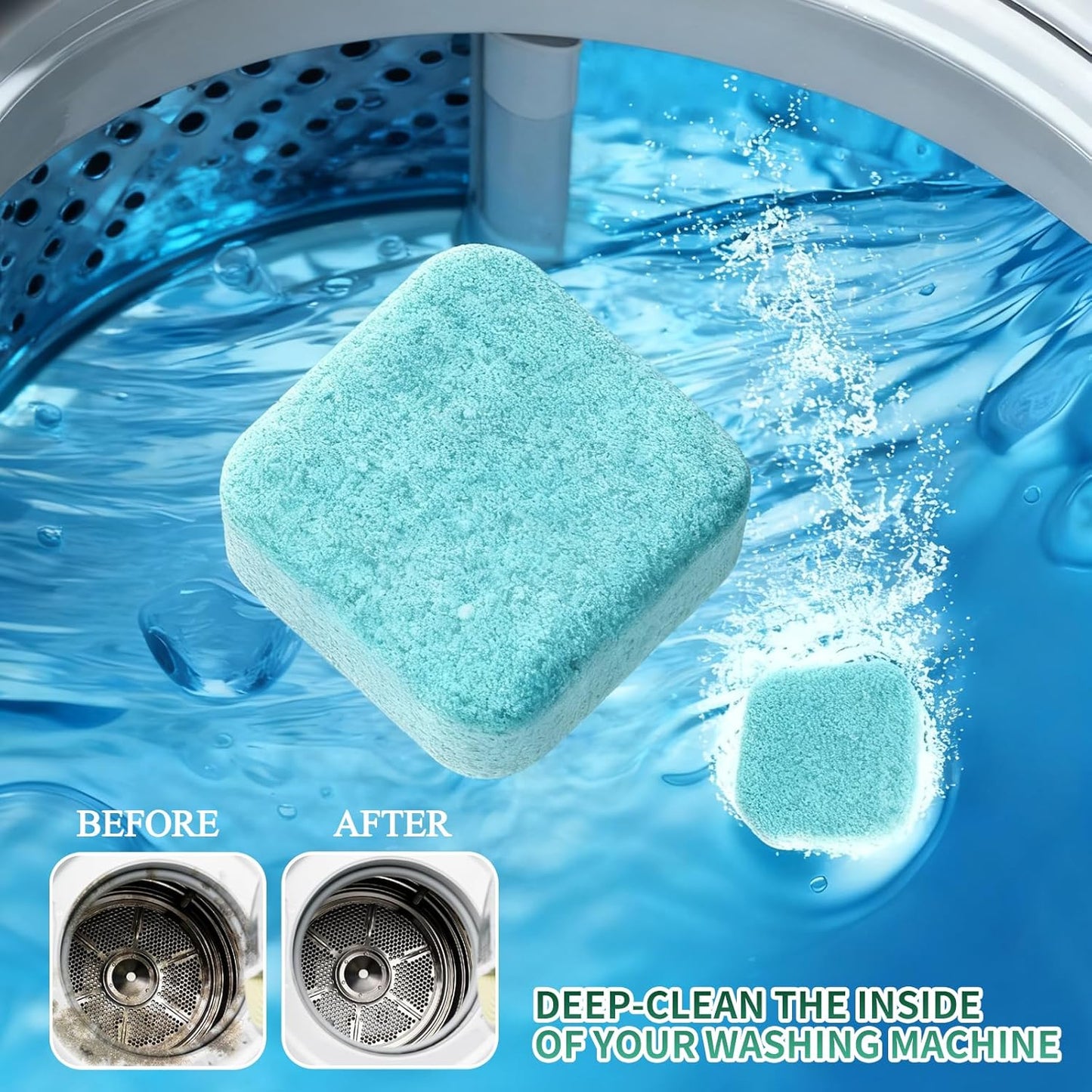 🔥Final 3 Hours: 60% OFF-🫧Eco-Friendly Washing Machine Cleaner Fights Pet Odors & Hair Build-Up for Fresh Clean Machines