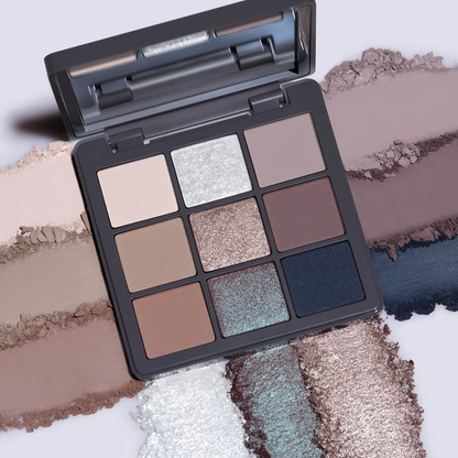 Final 3 Hours: 60% OFF 🔥The New Mini Eyeshadow Palette 9 Color Taupe & Brown Neutral Eye Shadows, Velvety Matte & Shimmer, Long Wearing, Rich Buttery Pigment Blendable Natural Look