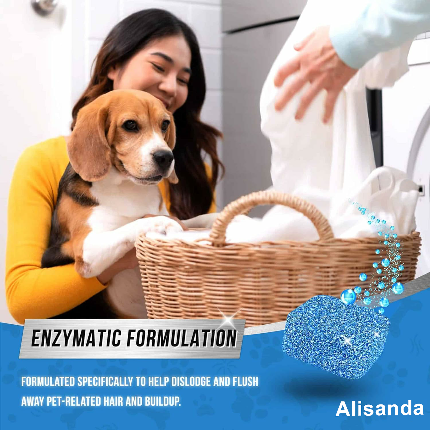 🔥Final 3 Hours: 60% OFF-🫧Eco-Friendly Washing Machine Cleaner Fights Pet Odors & Hair Build-Up for Fresh Clean Machines
