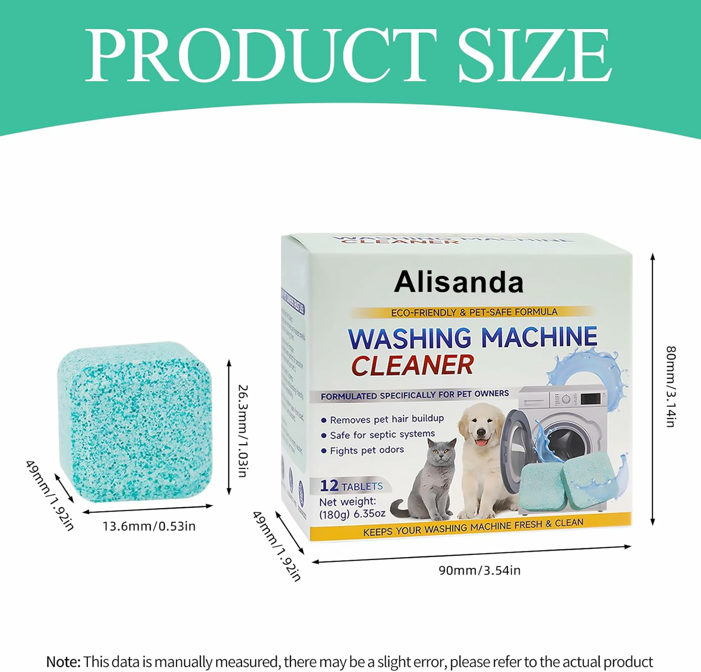 🔥Final 3 Hours: 60% OFF-🫧Eco-Friendly Washing Machine Cleaner Fights Pet Odors & Hair Build-Up for Fresh Clean Machines