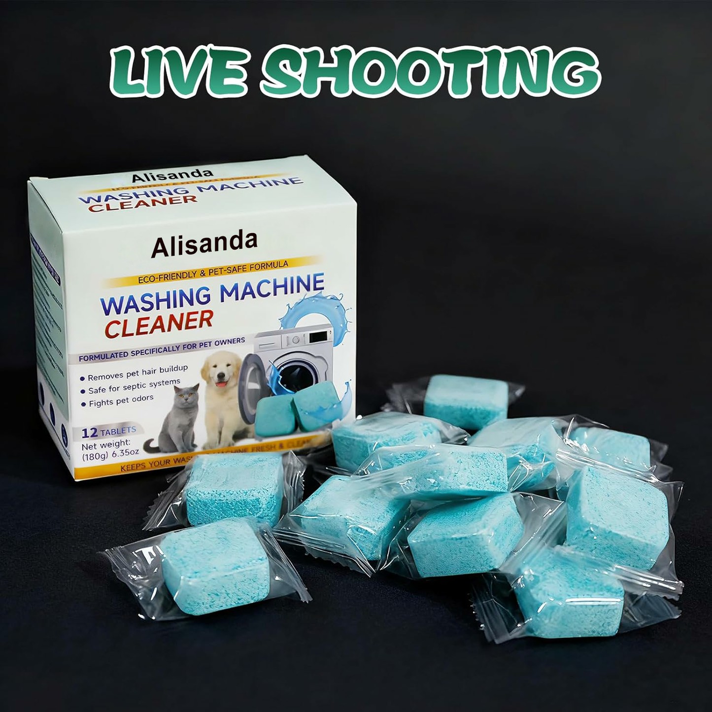 🔥Final 3 Hours: 60% OFF-🫧Eco-Friendly Washing Machine Cleaner Fights Pet Odors & Hair Build-Up for Fresh Clean Machines