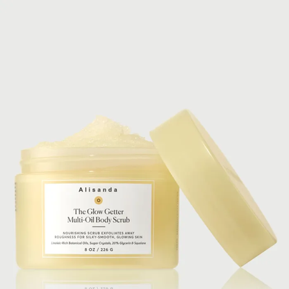 ✨The Glow Getter Bundle:Enriched with linoleic acid plant oil, sugar crystals, 20% glycerin, squalane, shea butter, and plant peptides, it helps firm the skin, promoting a healthy, radiant glow while leaving it more hydrated and plump.